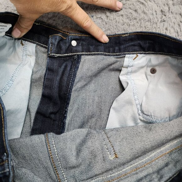 Wrangler Jeans Mens 36x30 Blue Straight Leg Mid Rise Stretch - Picture 10 of 12